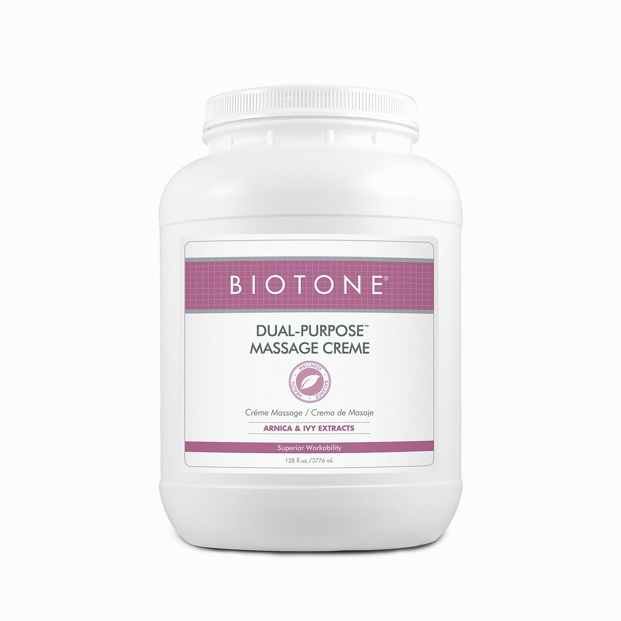 Biotone Dual-Purpose Massage Creme, Original Scent, 1 Gallon Jar