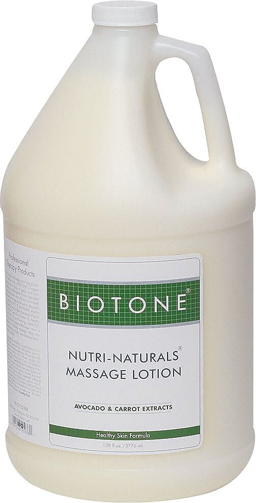 Biotone Nutri-Naturals Massage Lotion, Nature Scent, 1 Gallon Bottle
