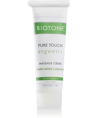 Biotone Pure Touch Organics Massage Creme, Unscented, 7 oz Tube
