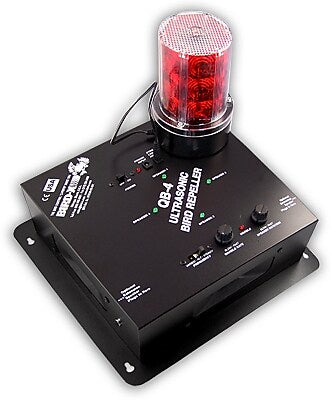 Bird-X Deterrent Ultrasonic Bird Control with Strobe Light, Covers 6000 sq ft