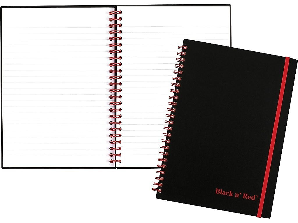 Black N' Red 1-Subject Professional Notebooks, 5.875