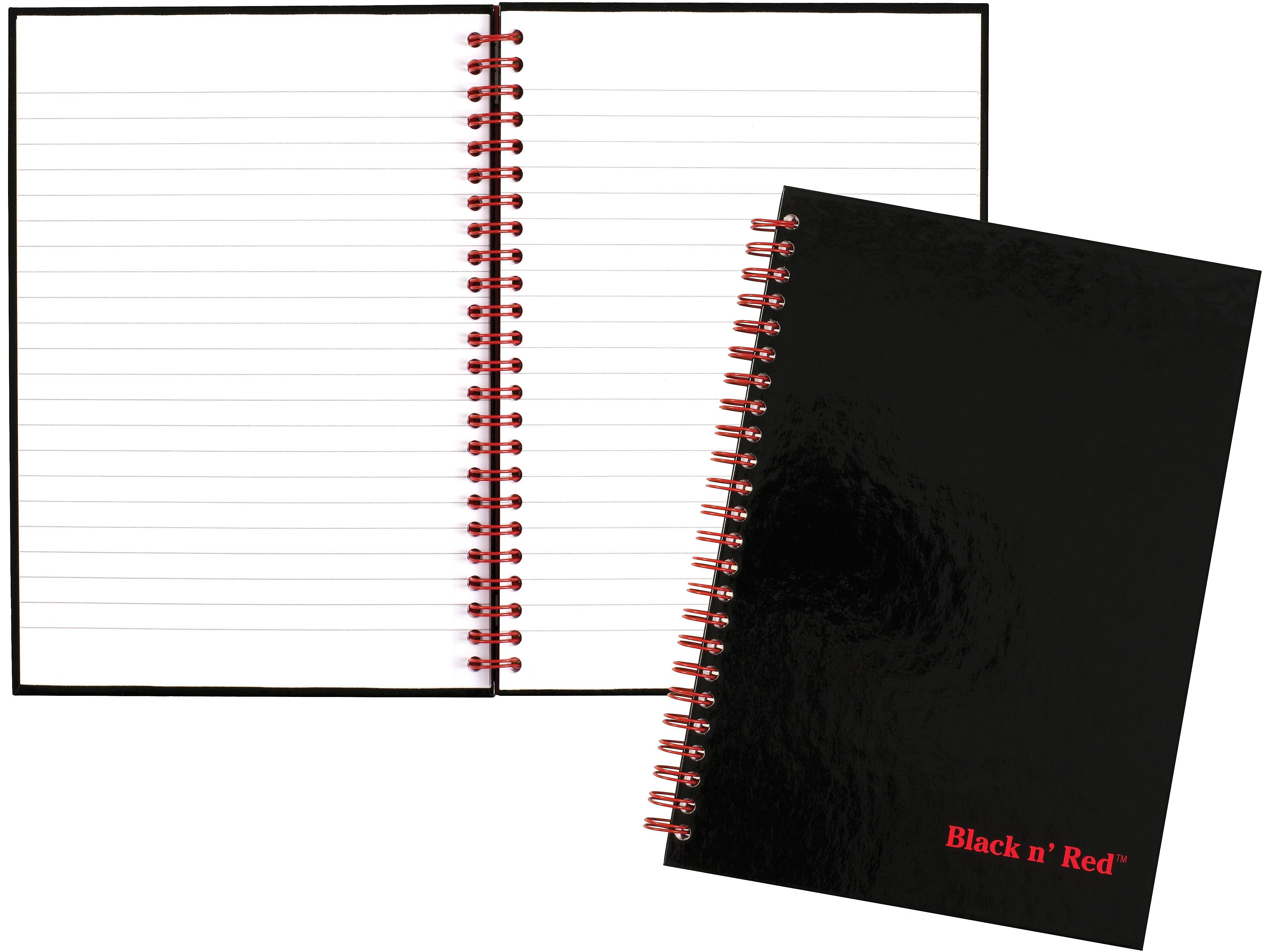 Black N' Red 1-Subject Professional Notebooks, 5.88