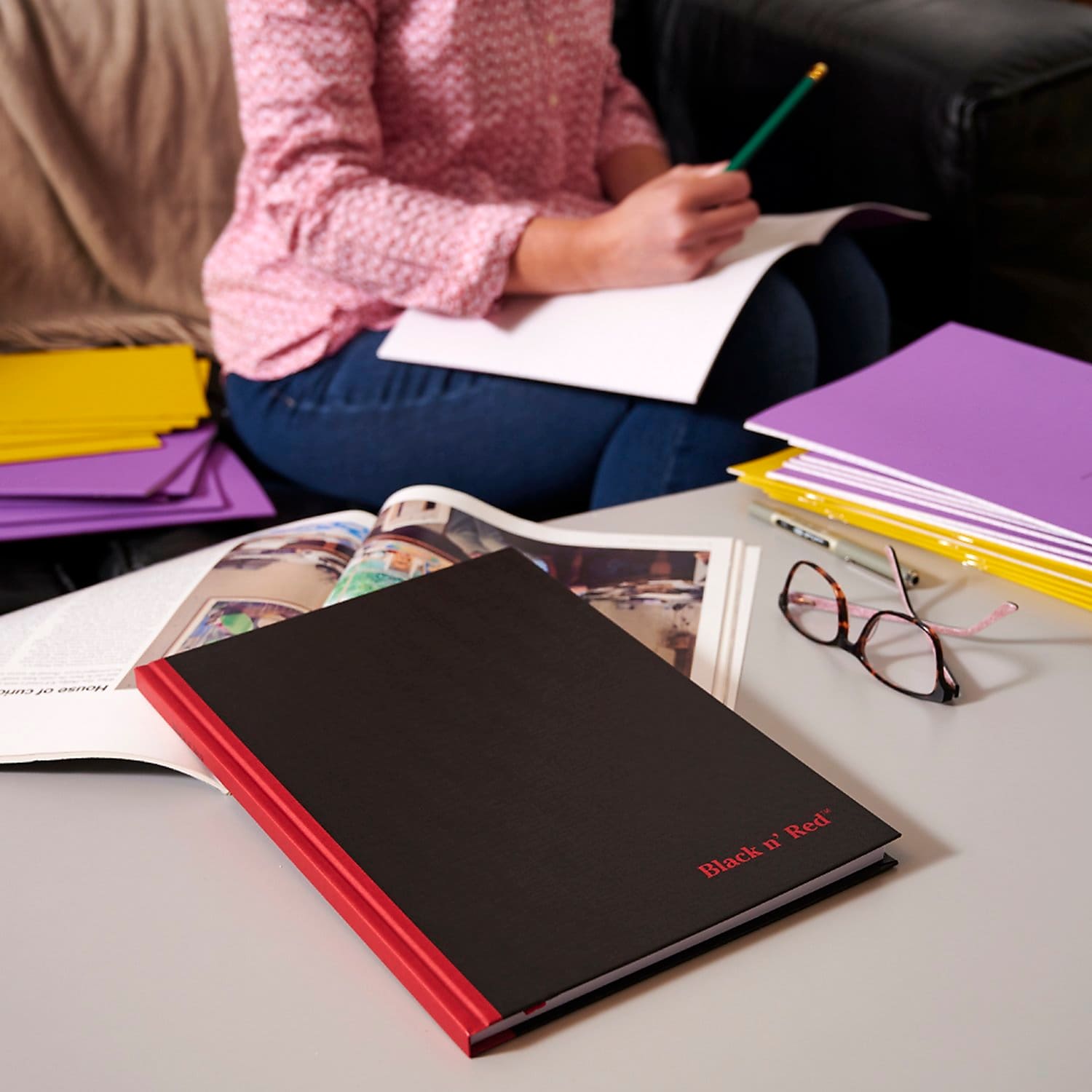 Black N' Red 1-Subject Professional Notebooks, 8.25