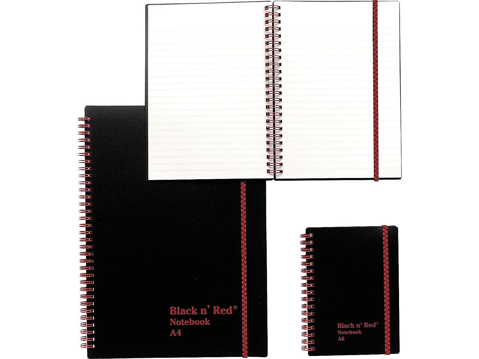 Black N' Red 1-Subject Professional Notebooks, 8.5