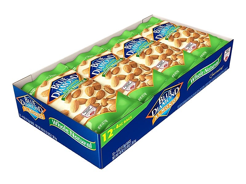 Blue Diamond Almonds, 4 oz., 12 Bags/Pack