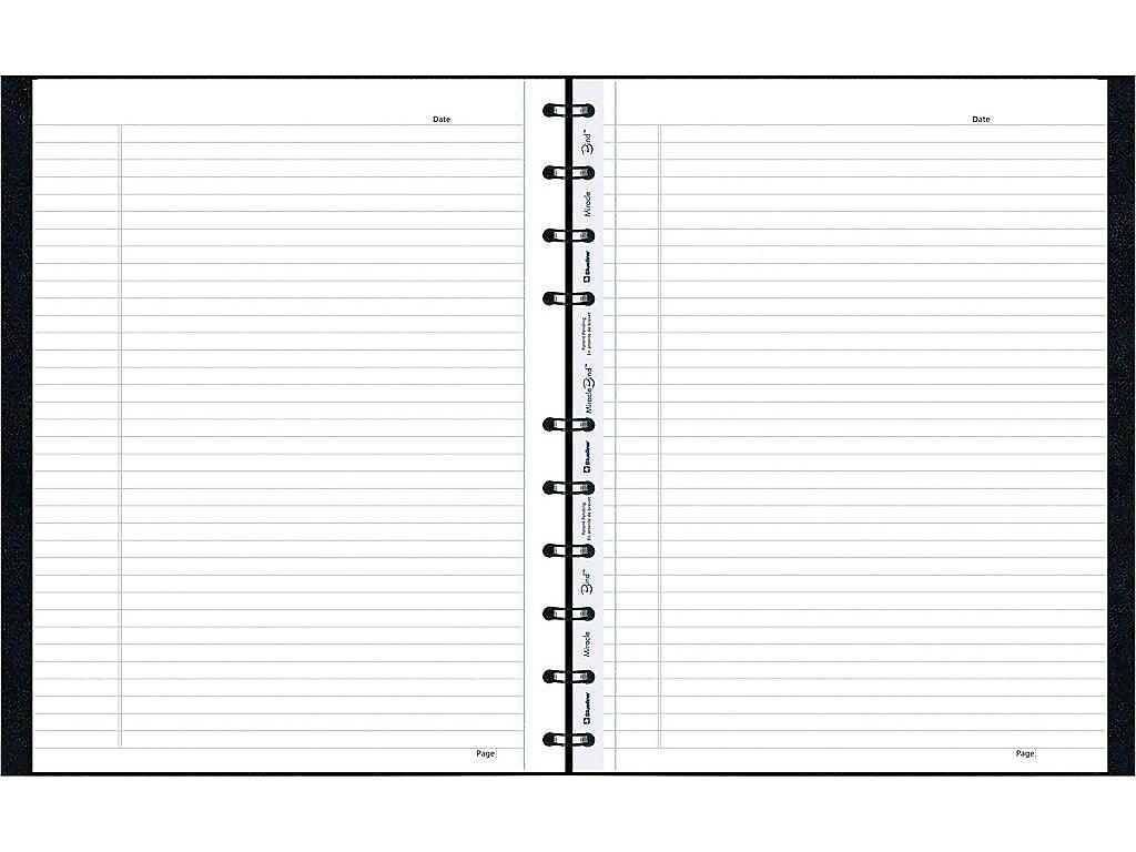 Blueline MiracleBind 1-Subject Professional Notebooks, 11