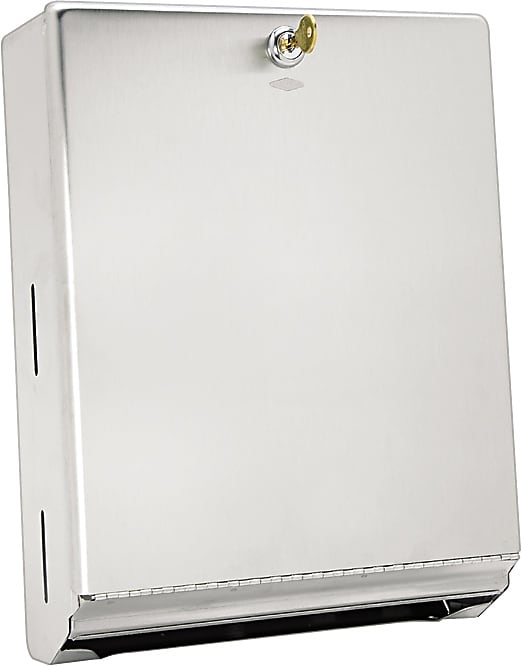 Bobrick Stainless Steel Dispenser, Stainless Steel, 14