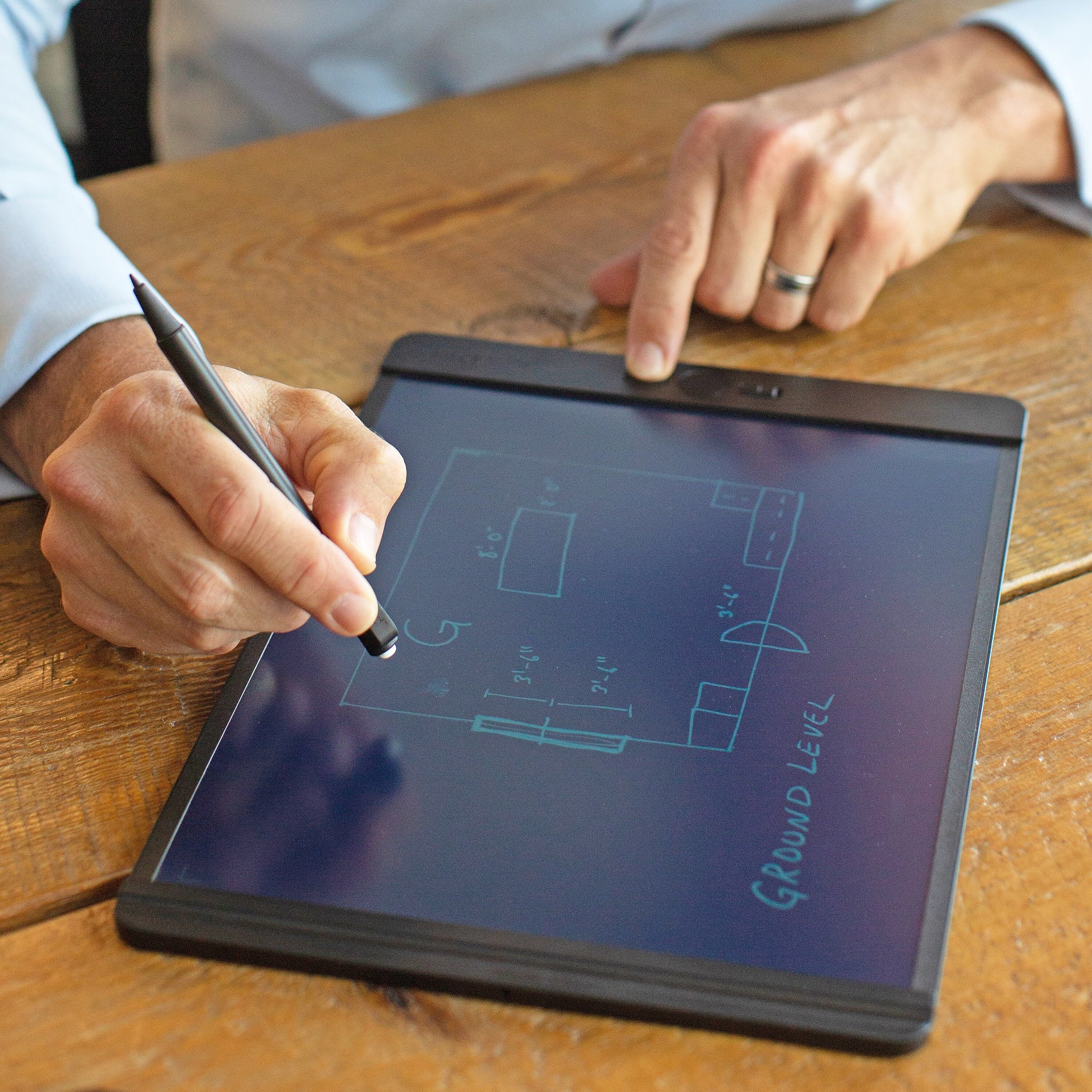 Boogie Board Blackboard Smart Scan Reusable Smart Notepad, 8.5