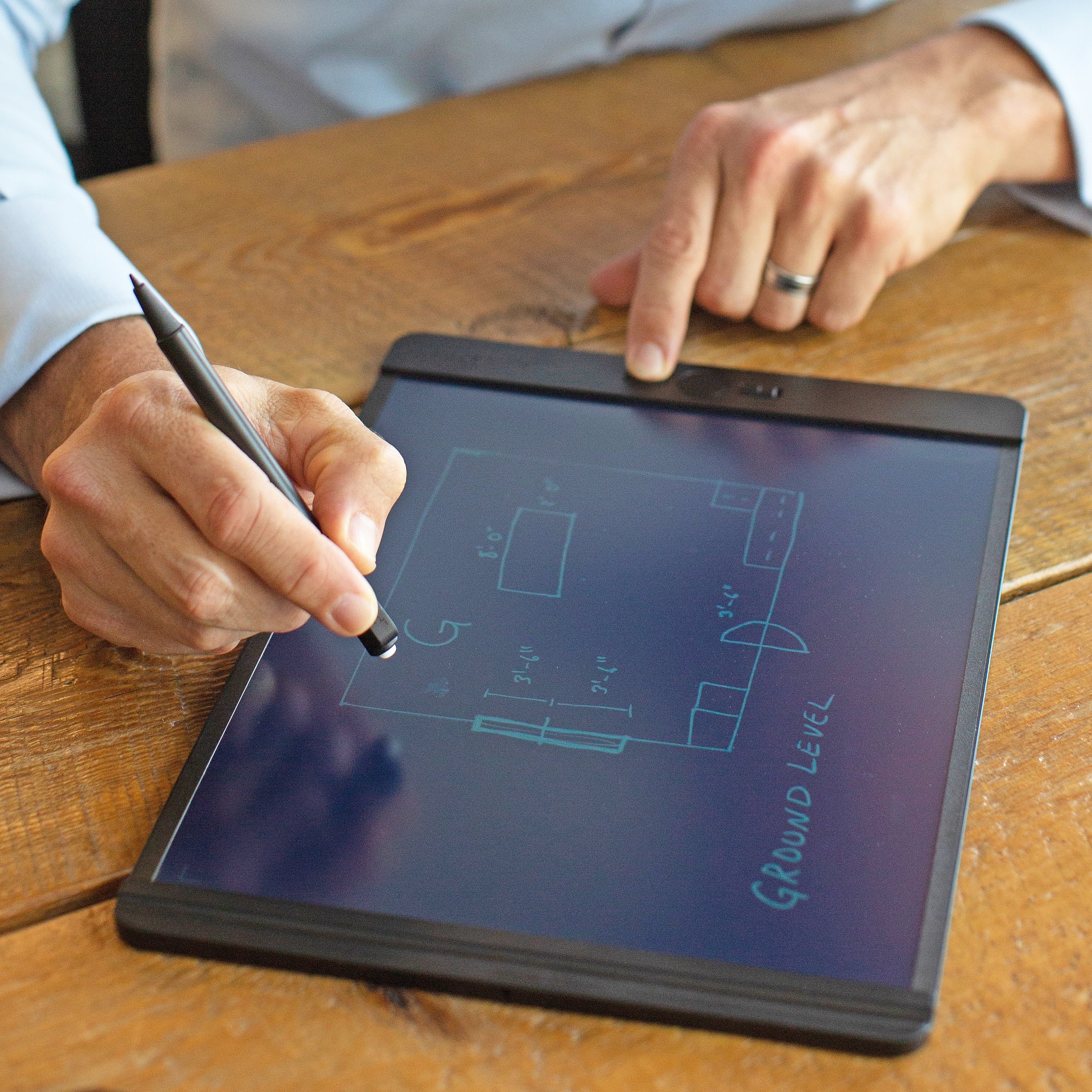 Boogie Board Blackboard Smart Scan Reusable Smart Notepad, 8.5