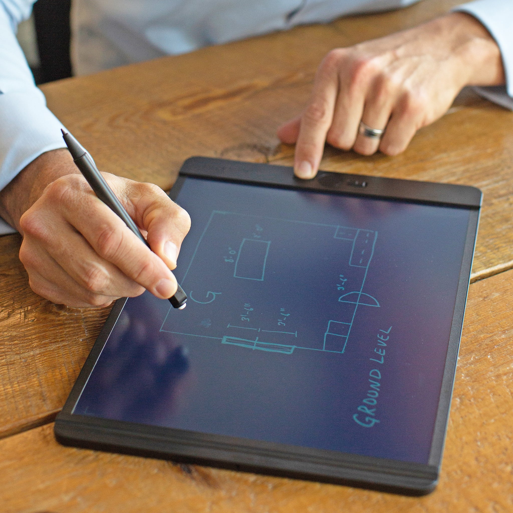 Boogie Board Blackboard Smart Scan Reusable Smart Notepad, 8.5