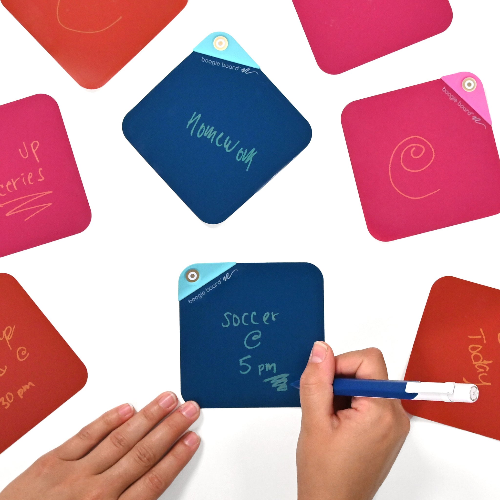 Boogie Board VersaNotes Starter Pack Reusable Notes, Tricolor, 3/Pack