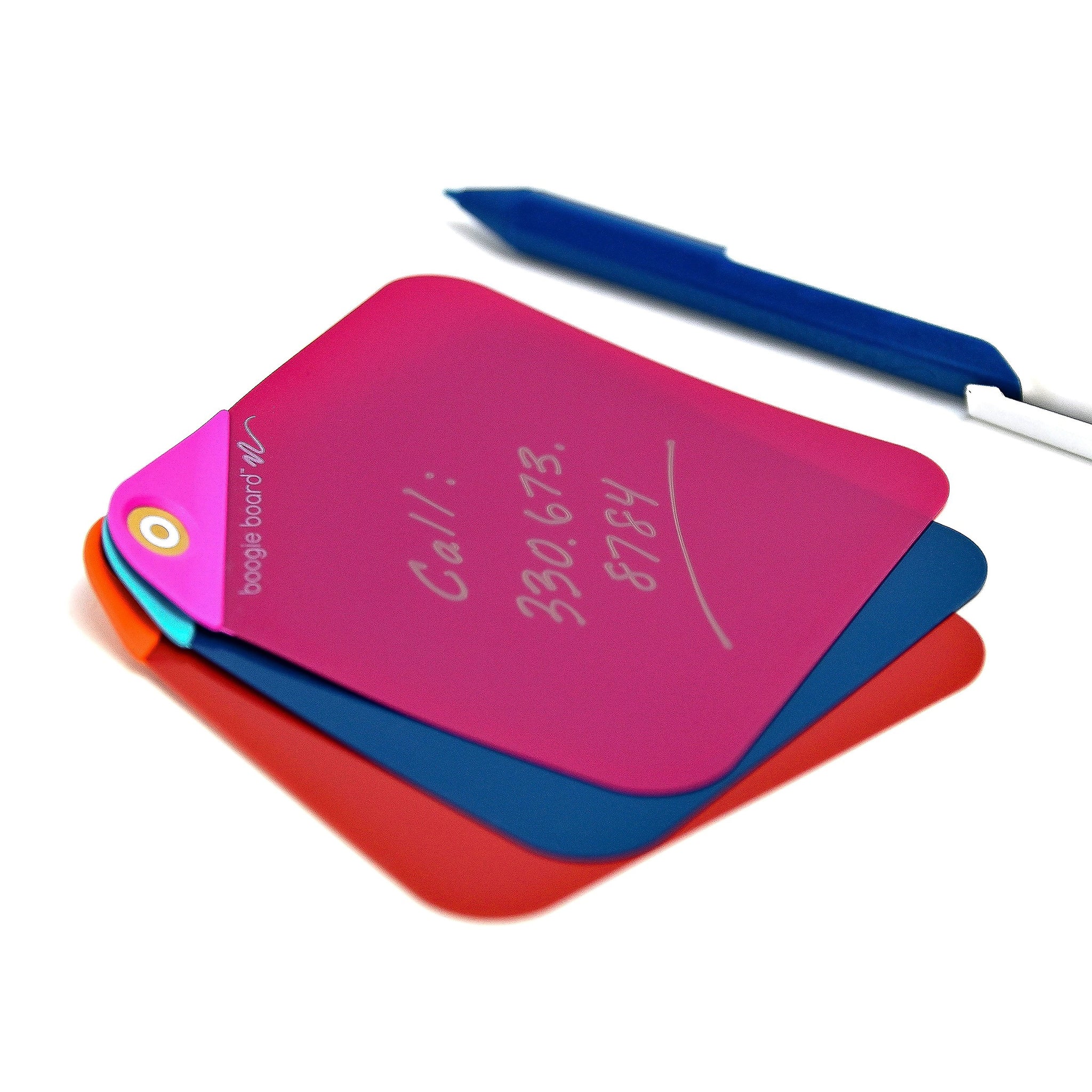 Boogie Board VersaNotes Starter Pack Reusable Notes, Tricolor, 3/Pack