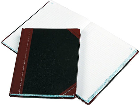 Boorum & Pease 21 Series Record Book, 8.13"W x 10.38"H, Black, 150 Sheets/Book