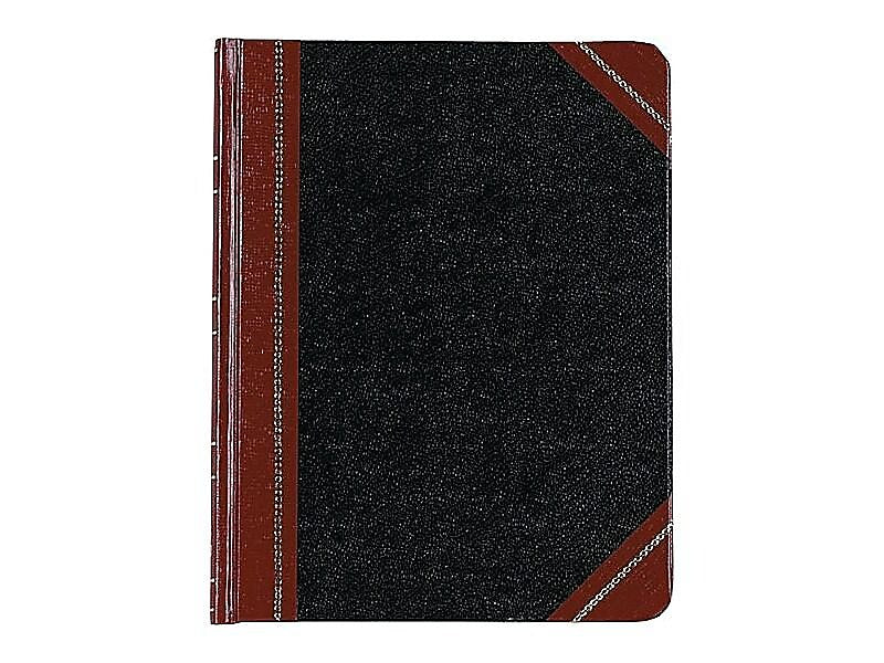 Boorum & Pease 38 Series Record Book, 7.63" x 9.63", Black/Red, 150 Sheets/Book