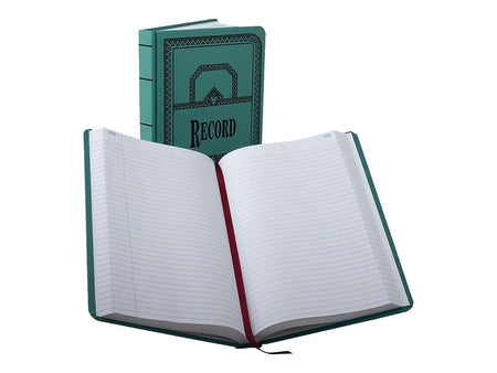 Boorum & Pease 66 Series Record Book, 7.63" x 12.13", Blue, 250 Sheets/Book