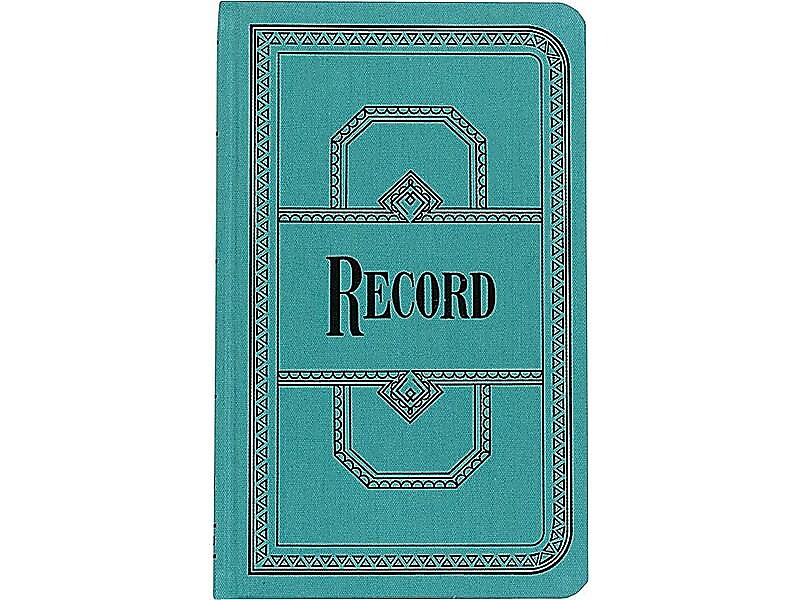 Boorum & Pease 66 Series Record Book, 7.63