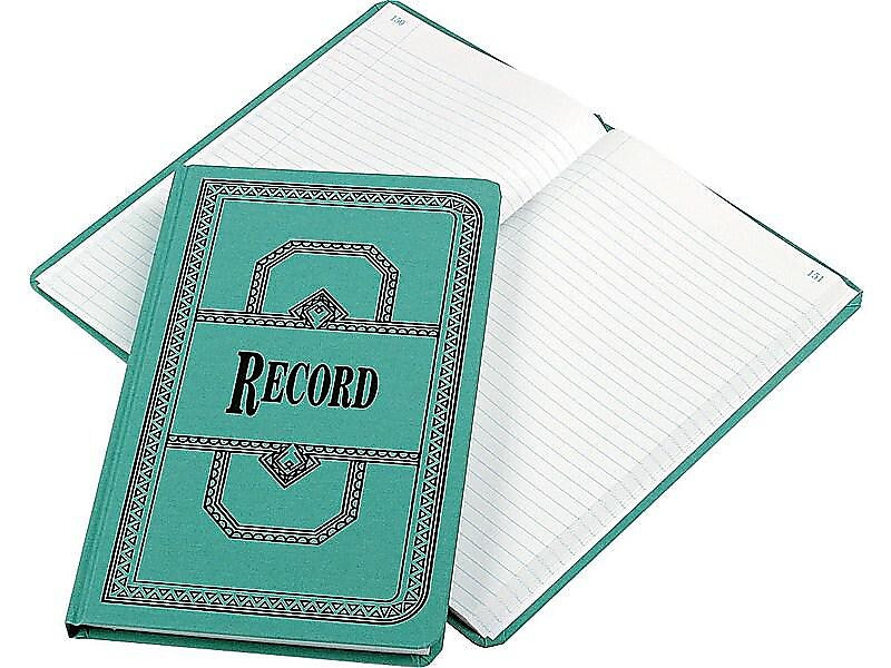 Boorum & Pease 66 Series Record Book, 7.63