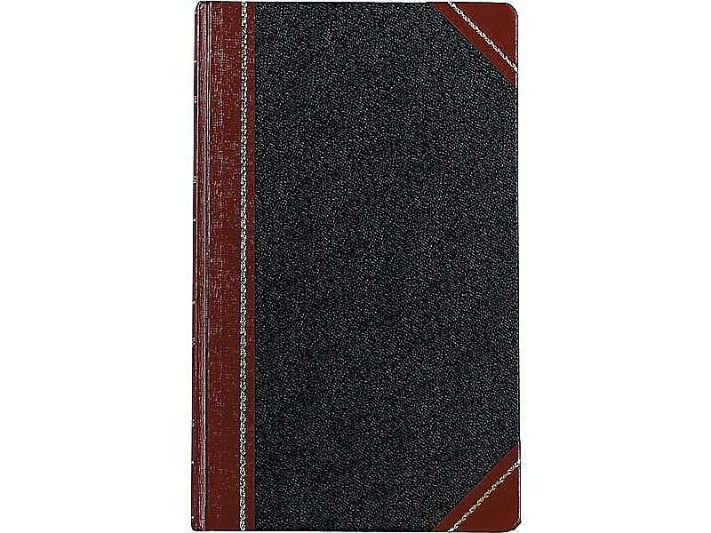 Boorum & Pease 9 Series Record Book, 8.63"W x 14.13"H, Black, 250 Sheets/Book