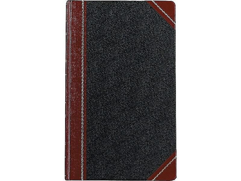 Boorum & Pease 9 Series Record Book, 8.63"W x 14.13"H, Black, 250 Sheets/Book