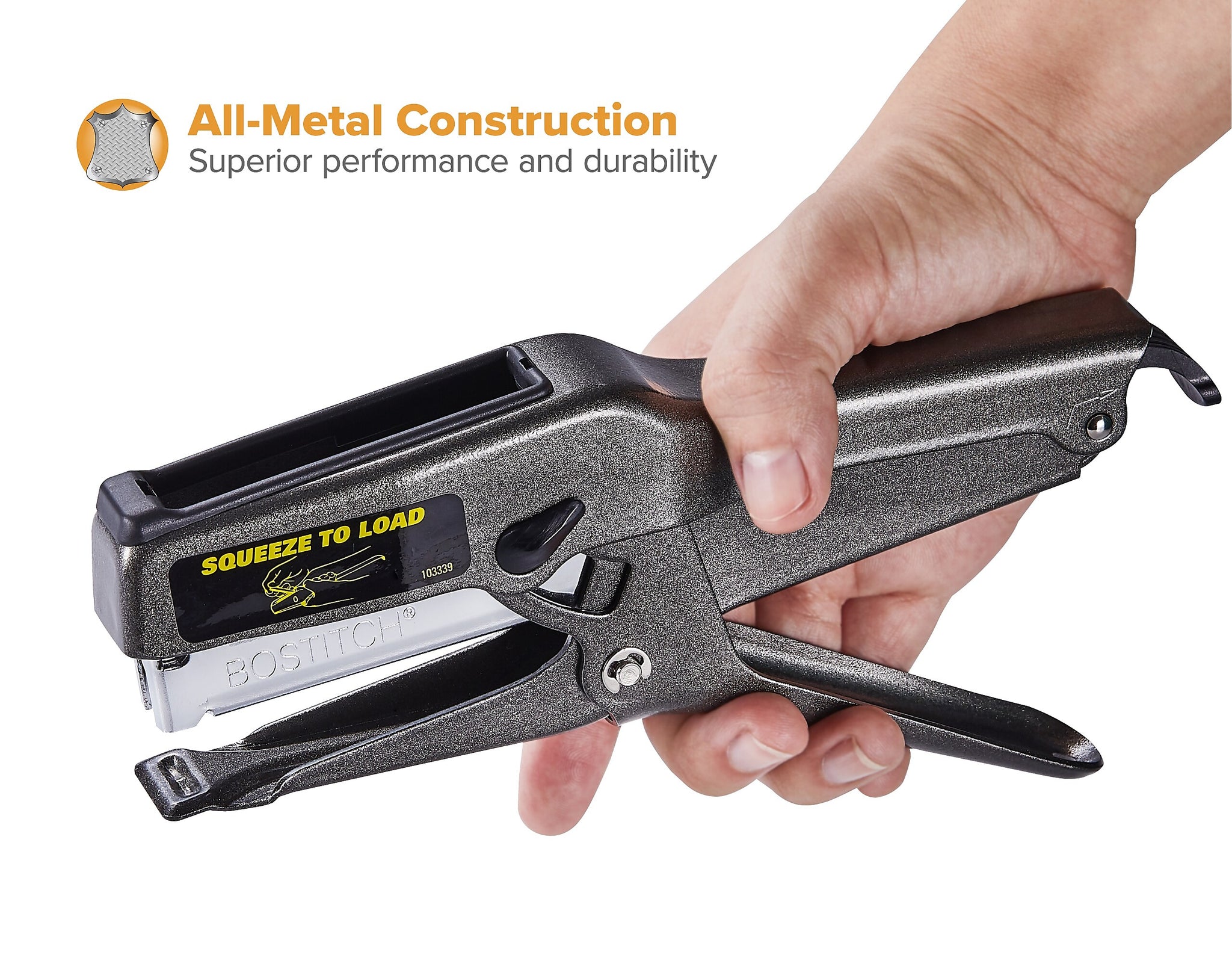 Bostitch B8 Heavy Duty Stapling Plier, 45 Sheet Capacity, Black