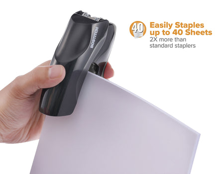 Bostitch Bostitch Desktop Stapler, 40-Sheet Capacity, Staples Included, Black