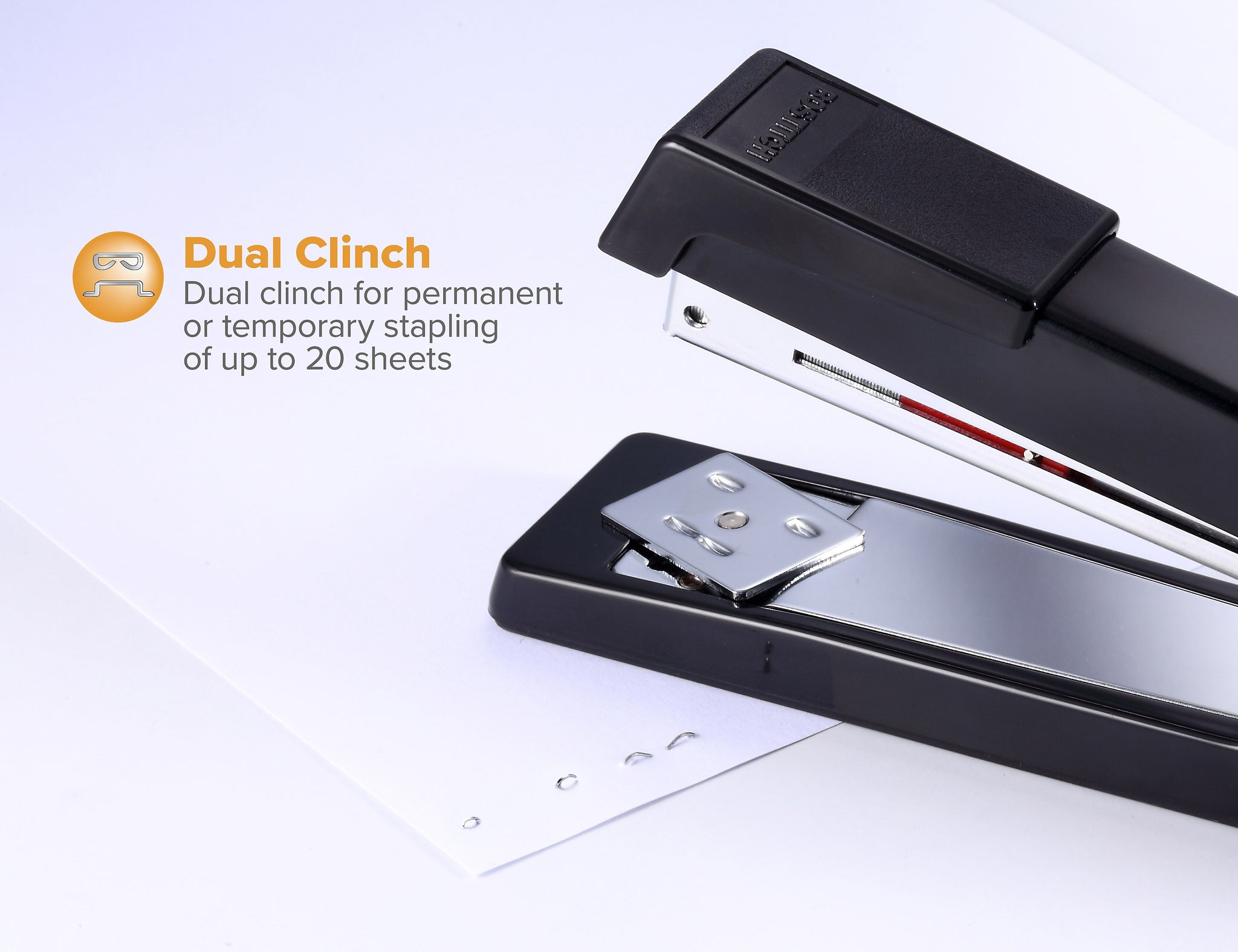 Bostitch Desktop Stapler, 20 Sheet Capacity, Black