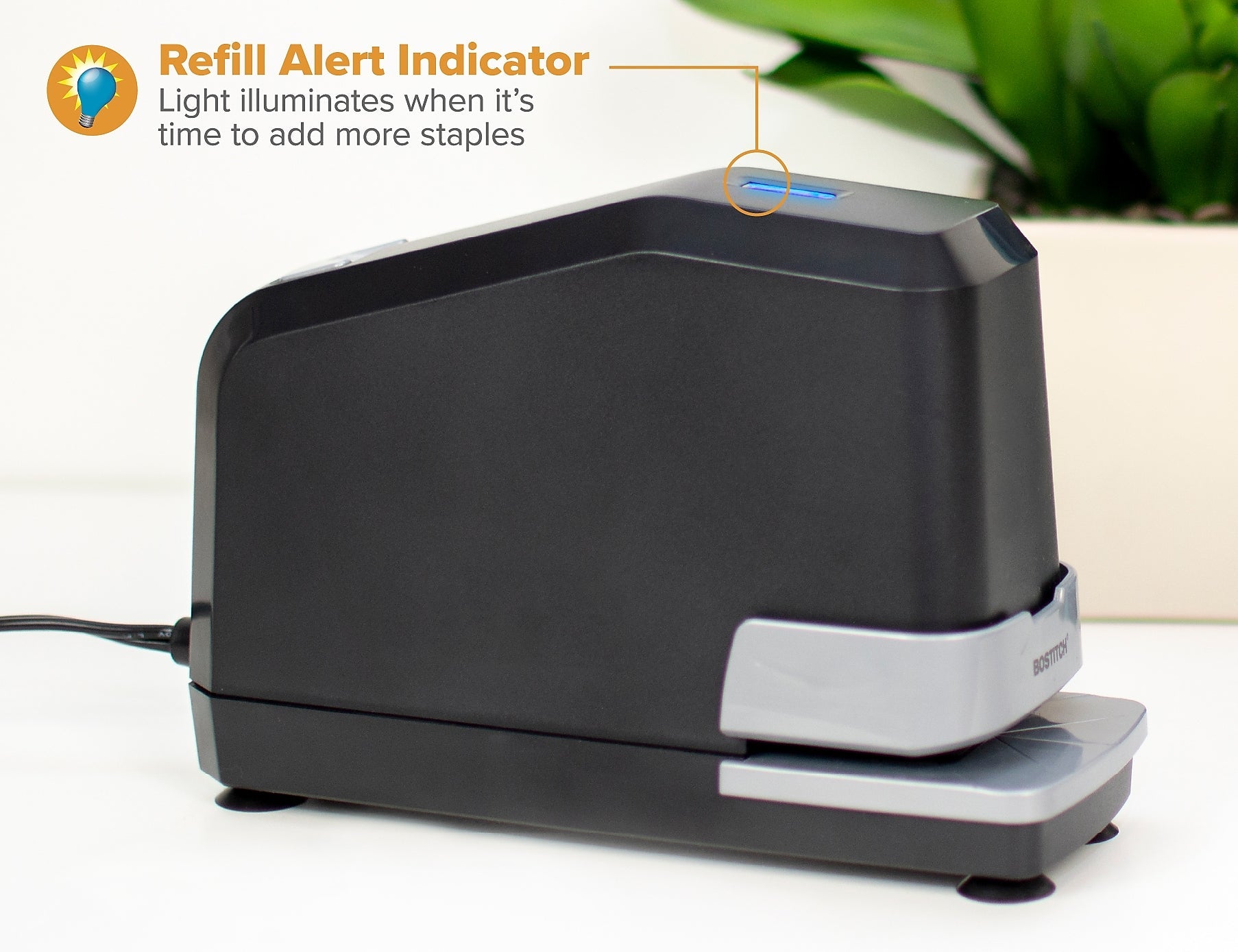 Bostitch Impulse 30 Electric Stapler, 30 Sheet Capacity, Black