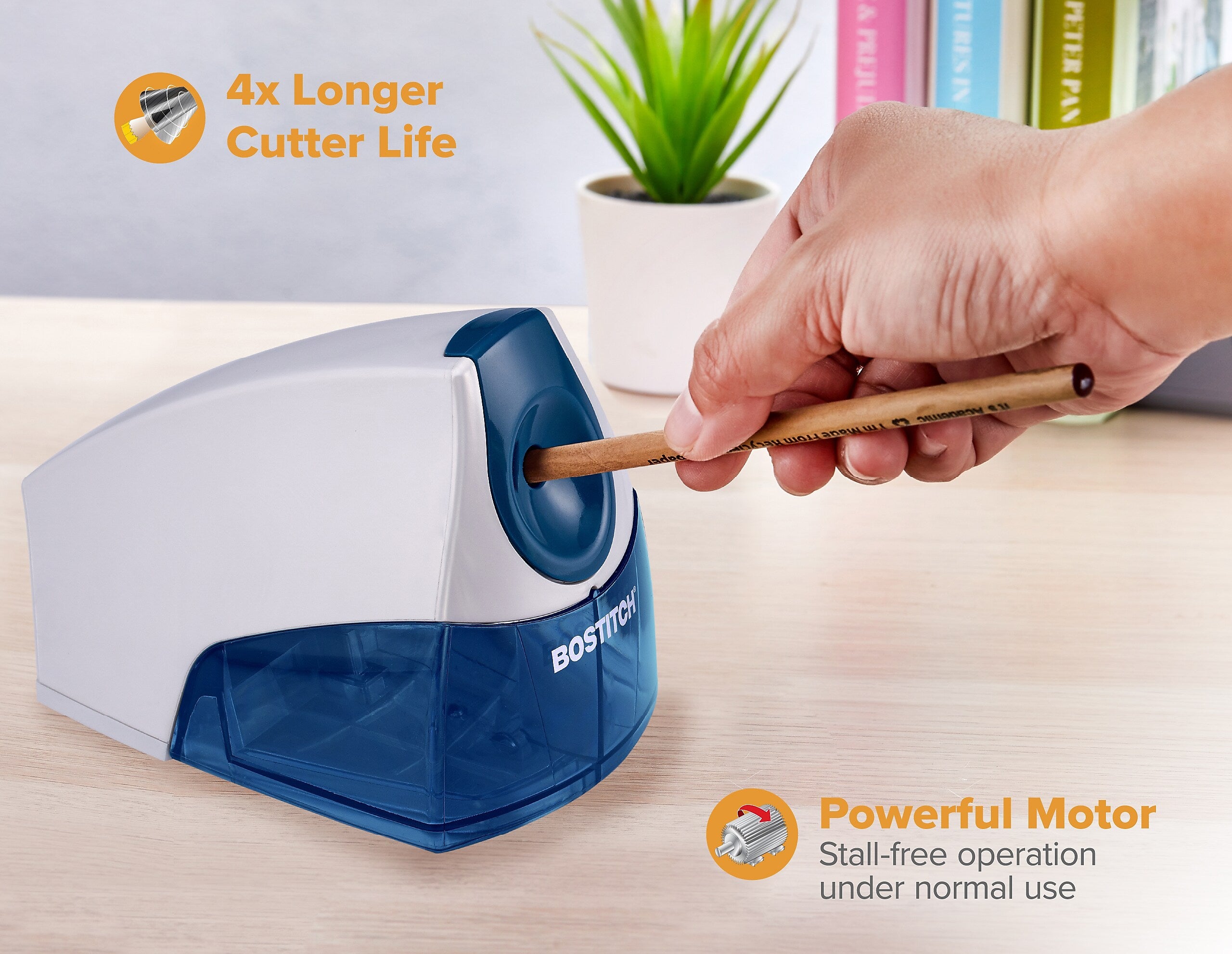 Bostitch Personal Electric Pencil Sharpener, Blue