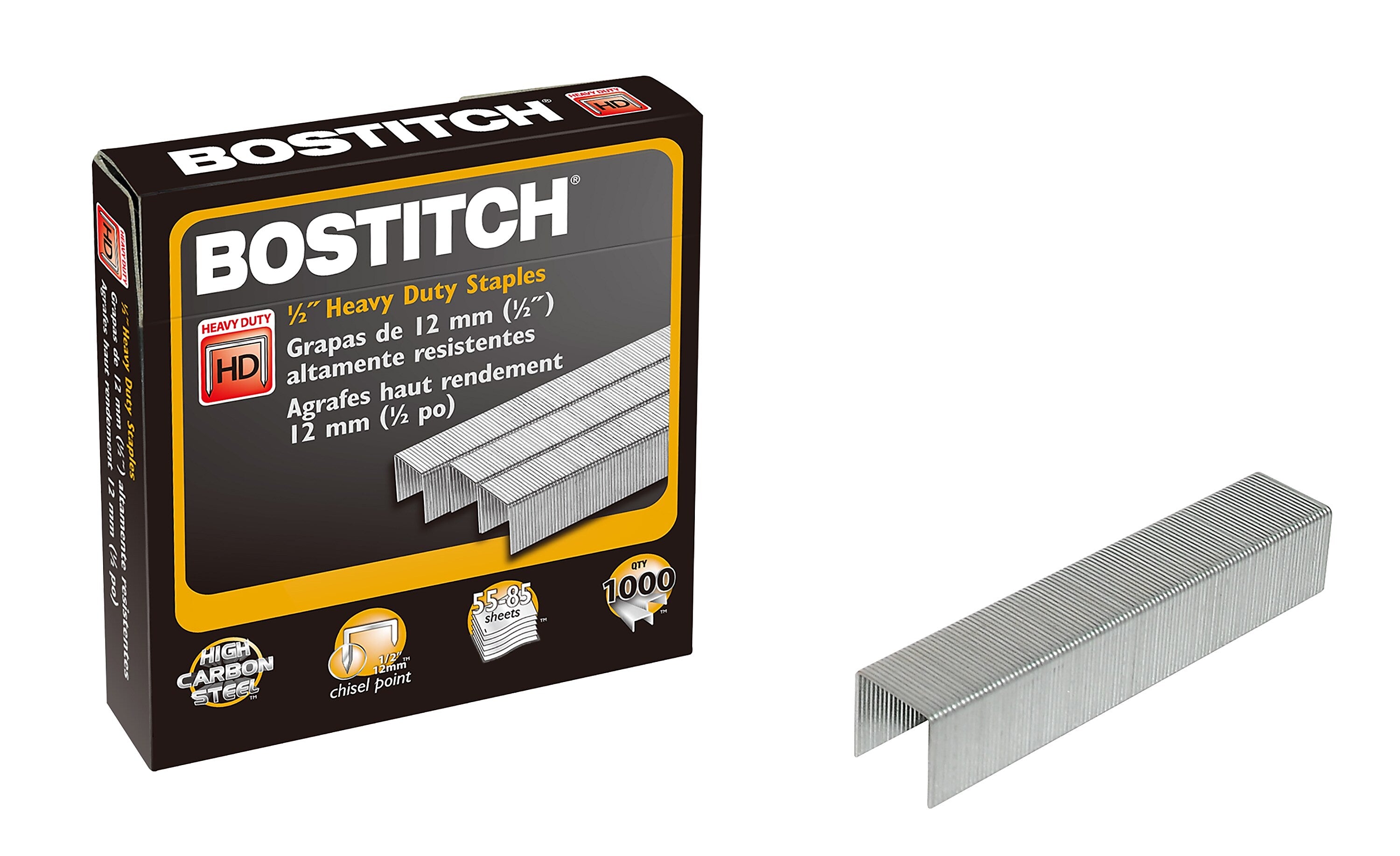 Bostitch Premium Heavy Duty Staples, 1/2