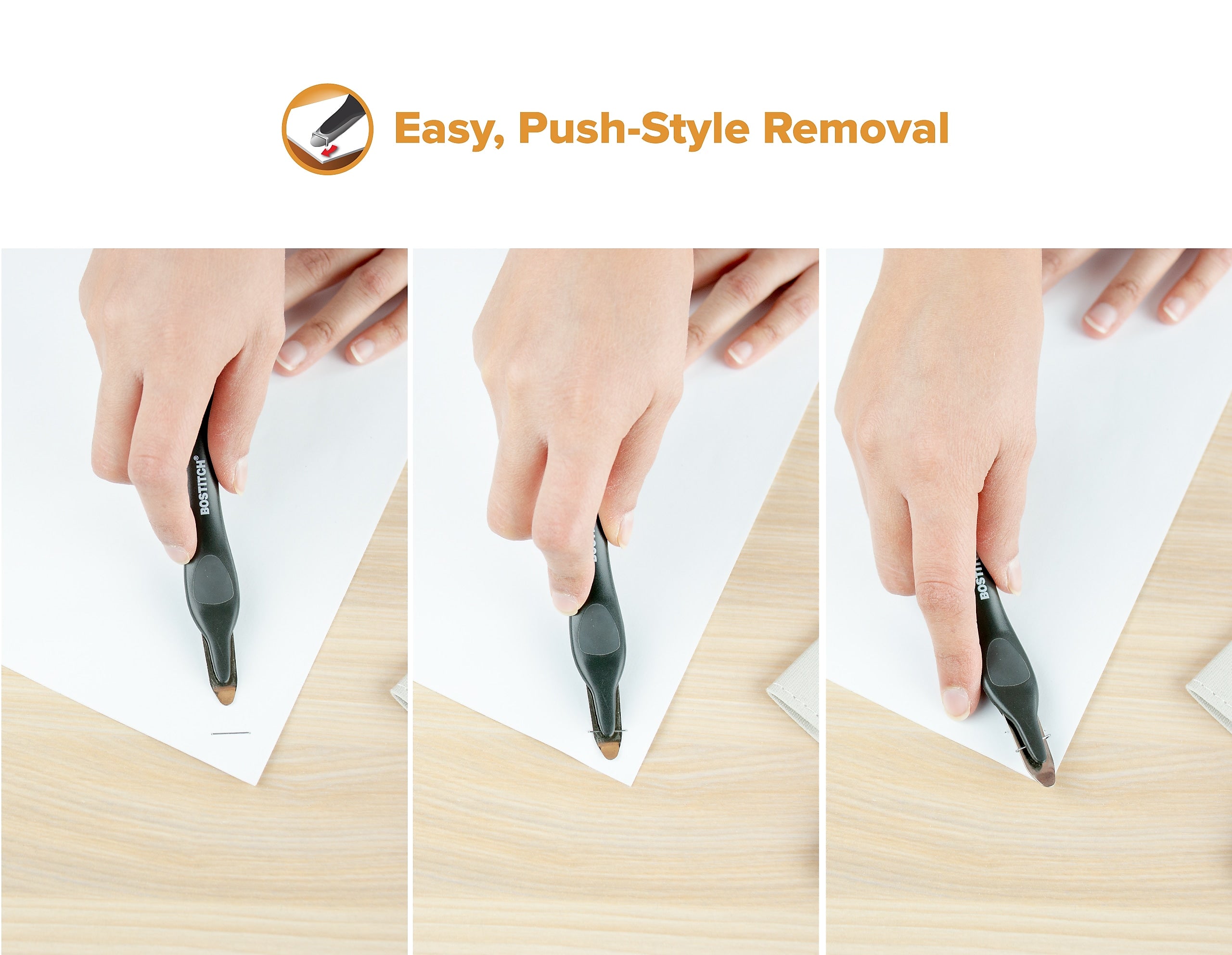 Bostitch Professional Magnetic Push Staple Remover, Black
