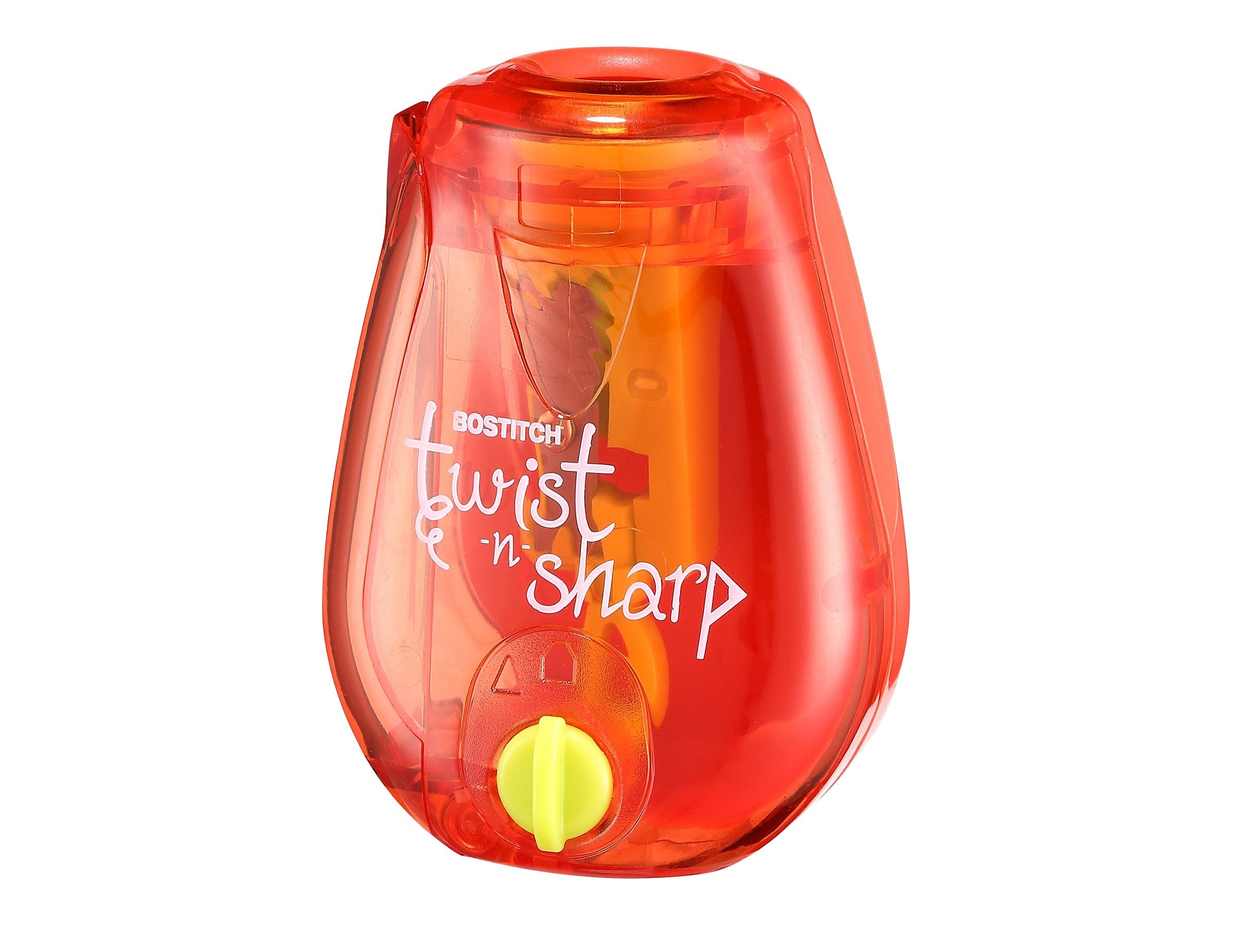 Bostitch Twist-n-Sharp Manual Pencil Sharpener, Assorted Colors