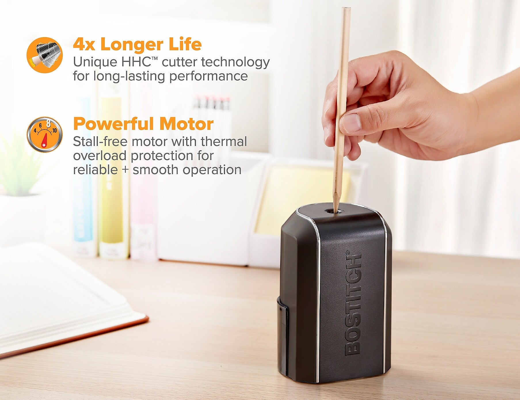 Bostitch Vertical Electric Pencil Sharpener, Black