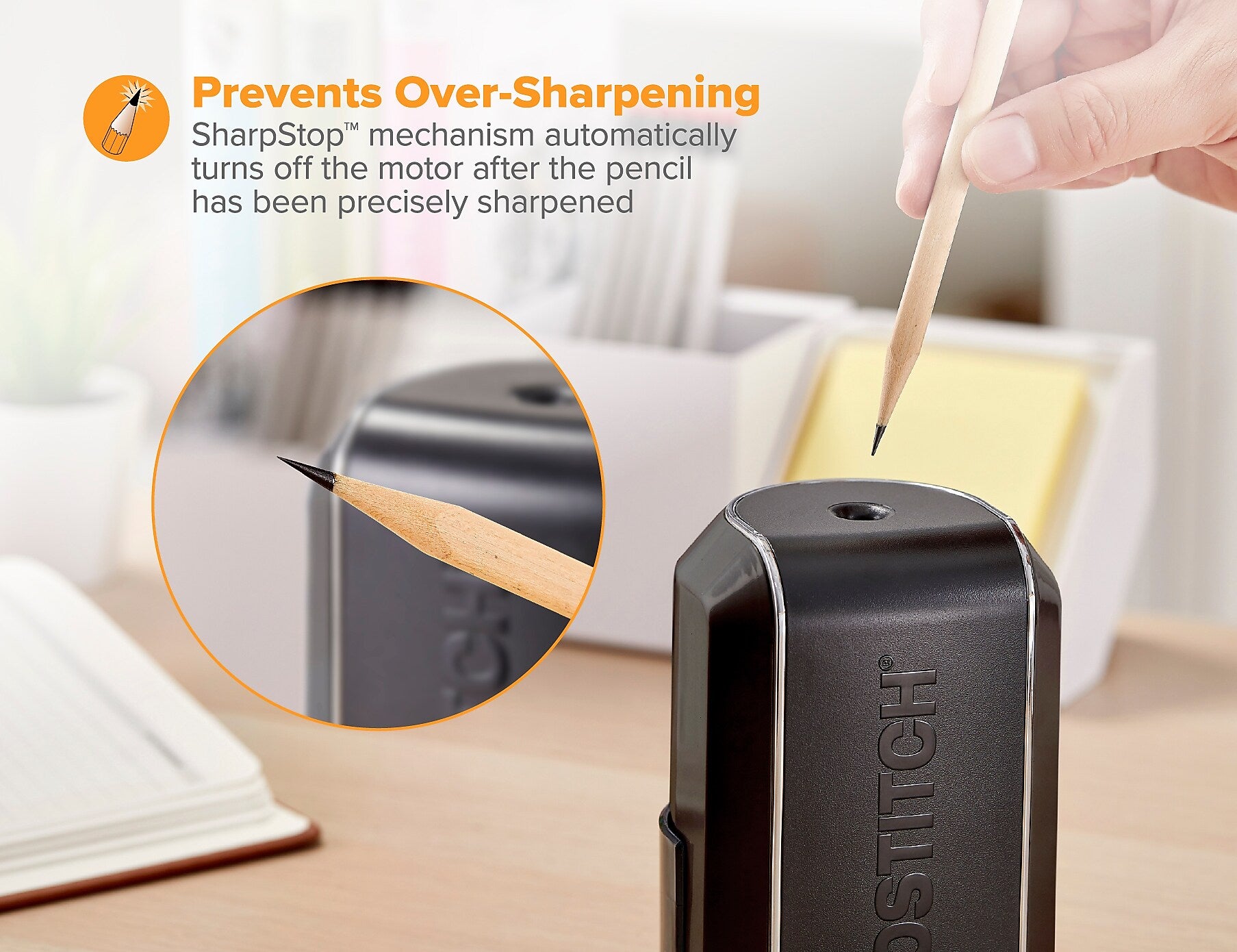 Bostitch Vertical Electric Pencil Sharpener, Black