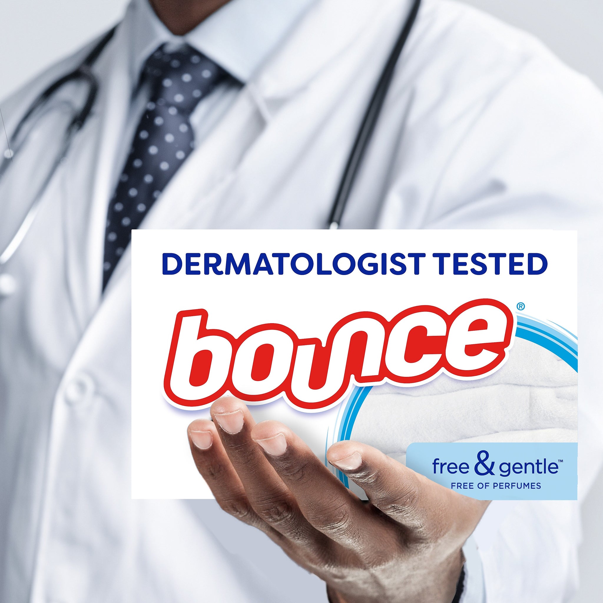Bounce Free & Gentle Fabric Softener Dryer Sheets, Unscented, 240 Sheets/Box