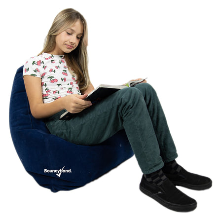 Bouncyband Comfy Cozy Peapod Inflatable Chair for Kids