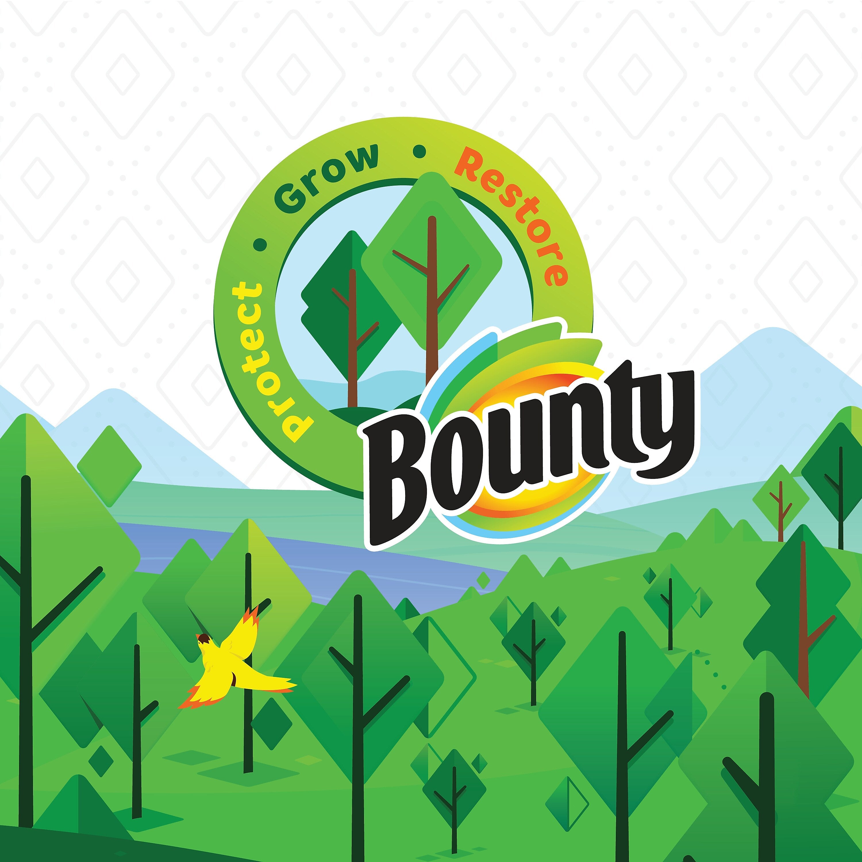 Bounty Quilted Lunch Napkin, 1-ply, White, 400 Napkins/Pack