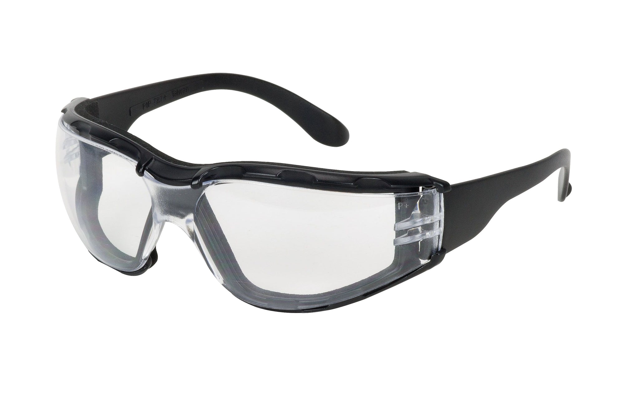 Bouton Zenon Z12 Glasses, Black Temple, Clear Lens, Foam Padding and Anti-Scratch / Anti-Fog Coating