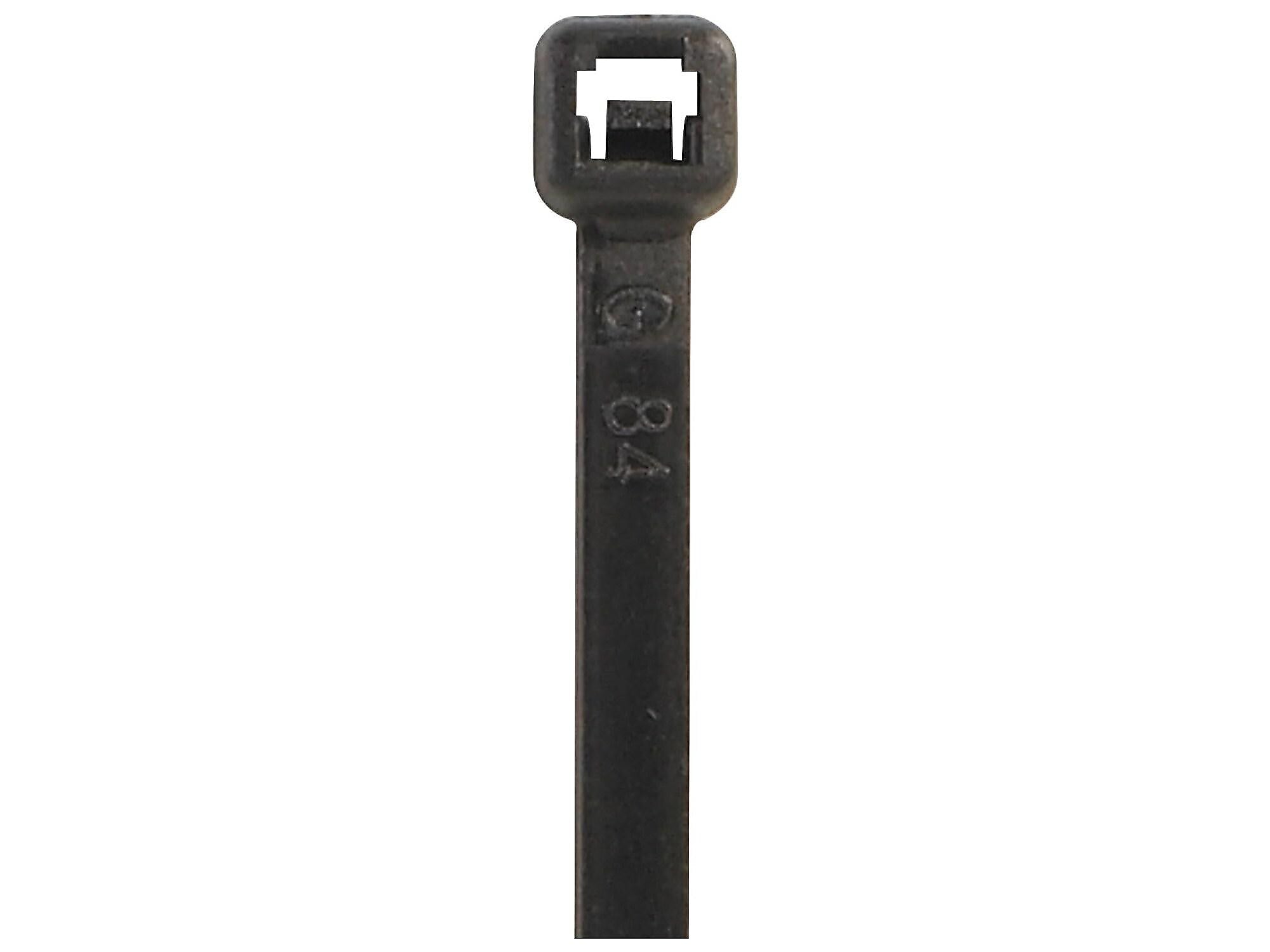 Box Partners Cable Ties, Black, 100/Case