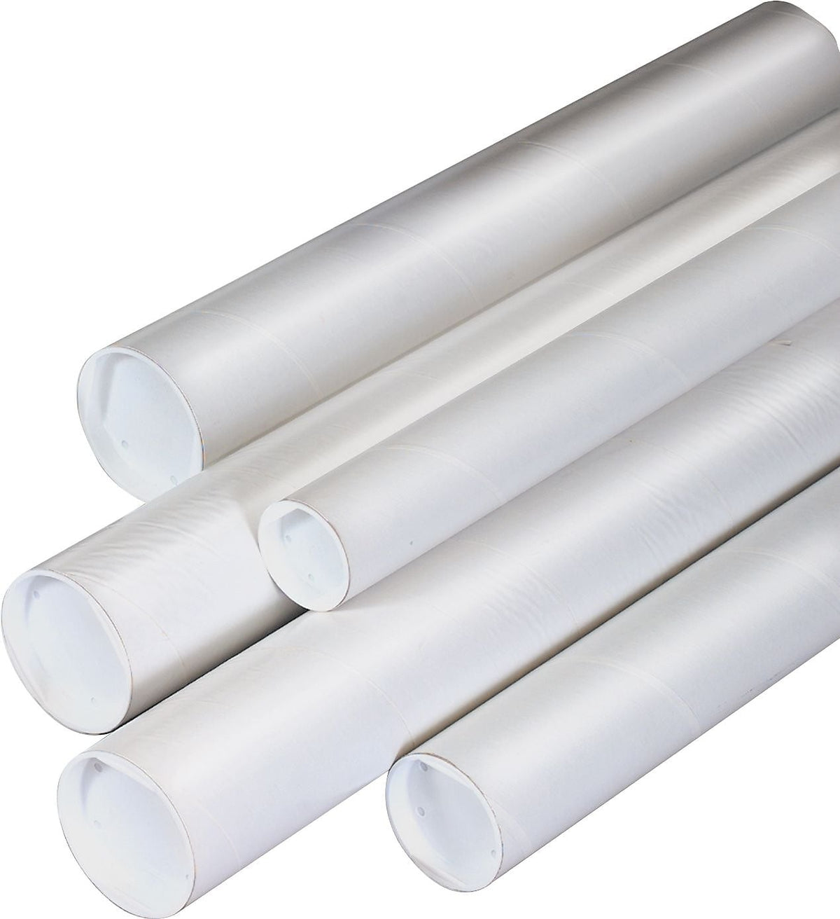 Box Partners White Mailing Tubes, 3" x 15", 24/Case