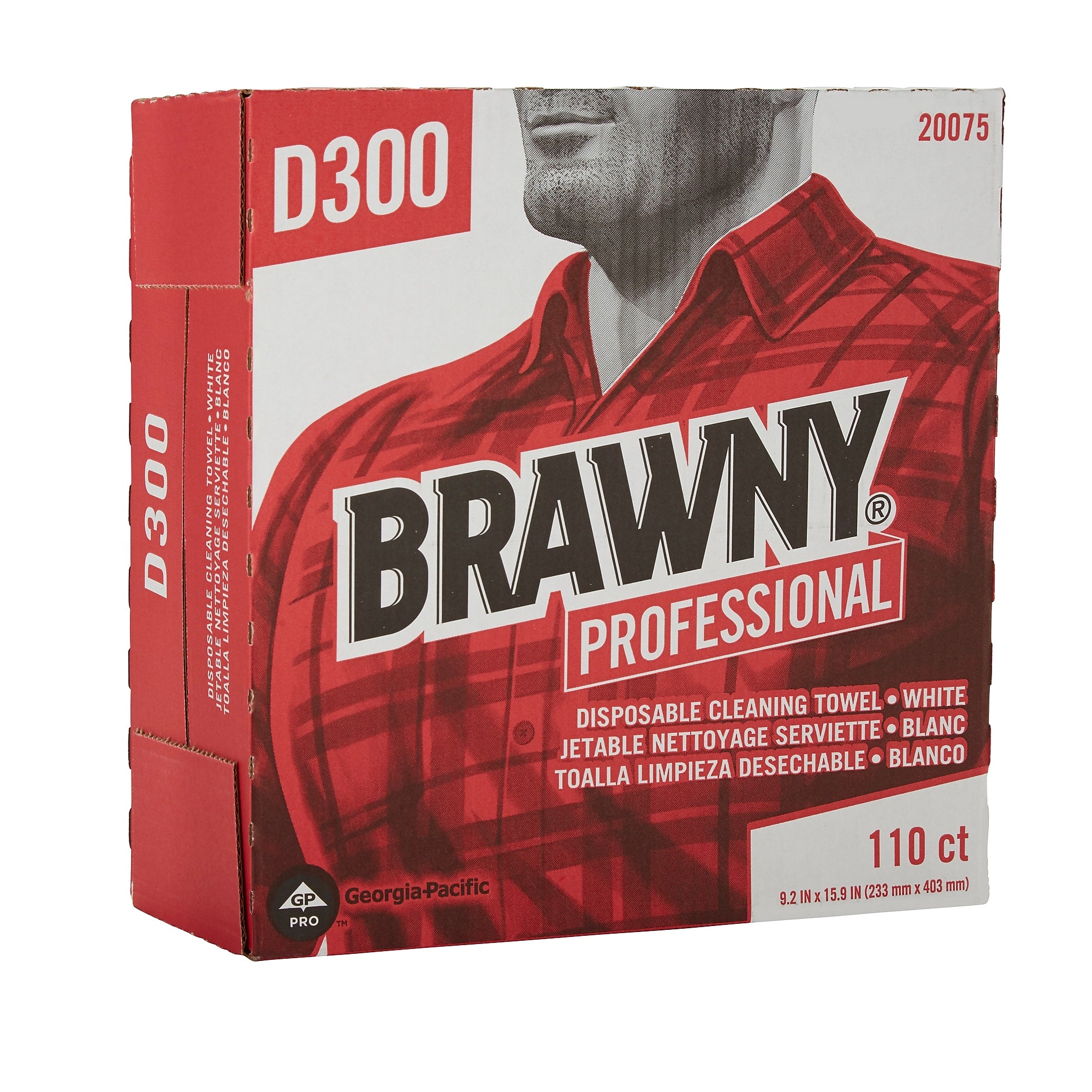 Brawny Professional D300 Cellulose Cleaning Wipers, 16