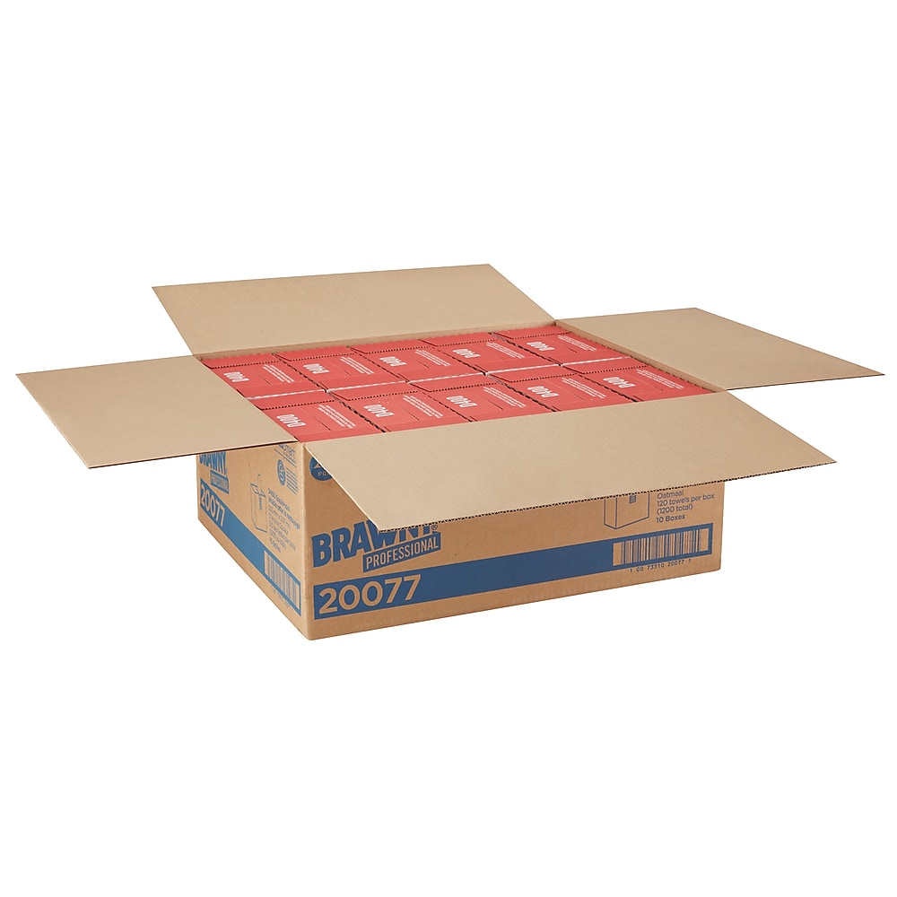 Brawny Professional D400 Cellulose Cleaning Wipers, 12.2