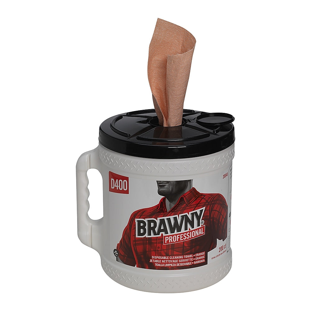 Brawny Professional D400 Durable Fibers Cleaning Wipers, 13