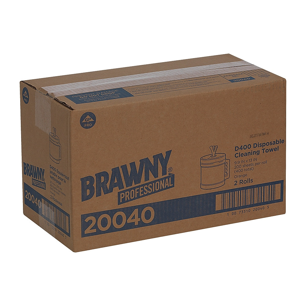 Brawny Professional D400 Durable Fibers Cleaning Wipers, 13