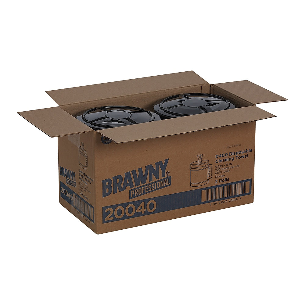 Brawny Professional D400 Durable Fibers Cleaning Wipers, 13
