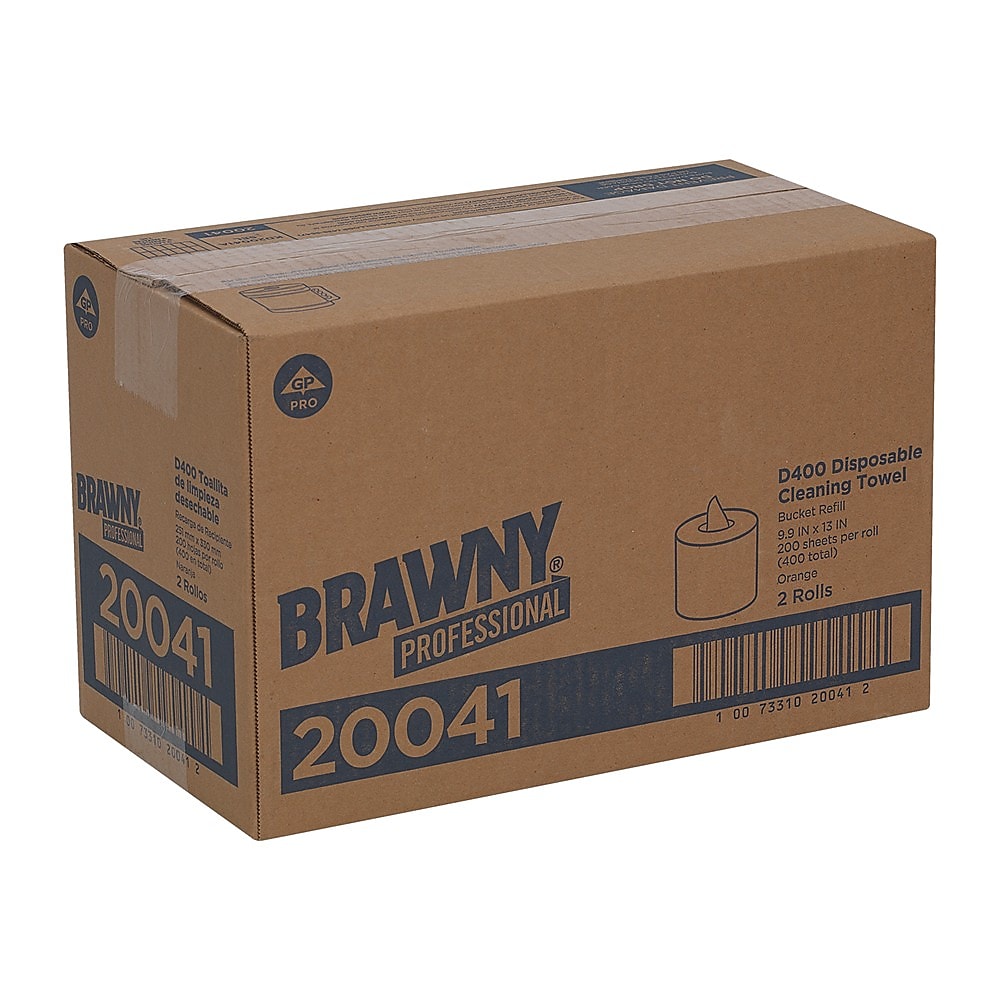 Brawny Professional D400 Durable Fibers Cleaning Wipers, 13