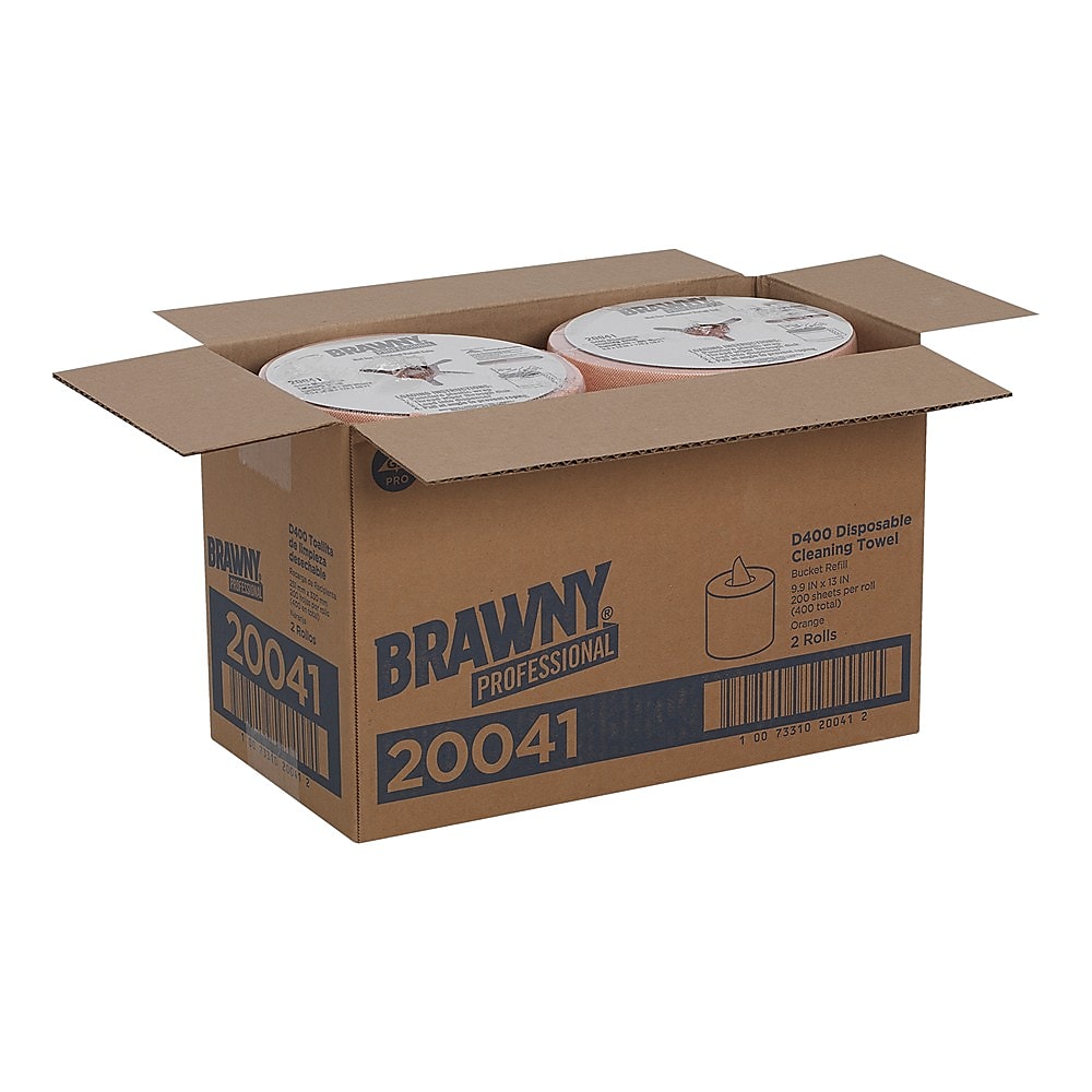 Brawny Professional D400 Durable Fibers Cleaning Wipers, 13