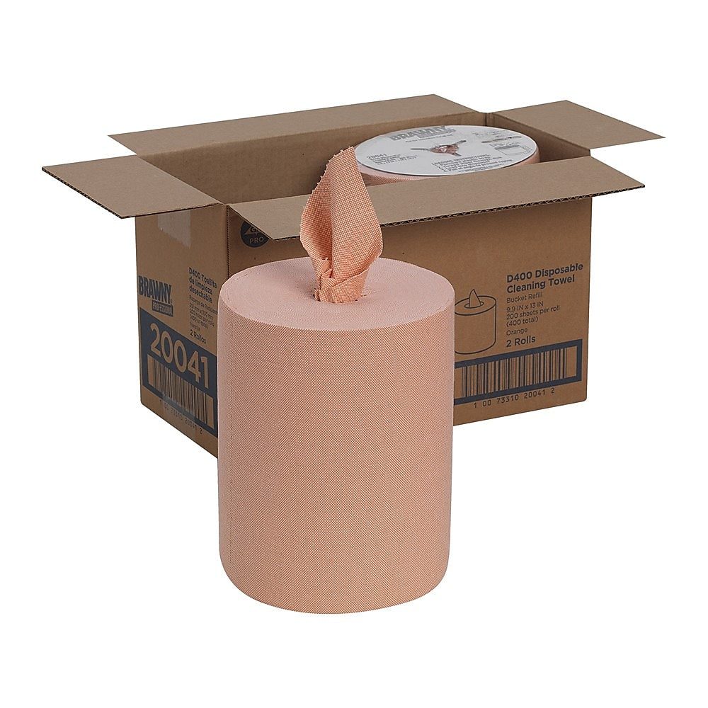 Brawny Professional D400 Durable Fibers Cleaning Wipers, 13