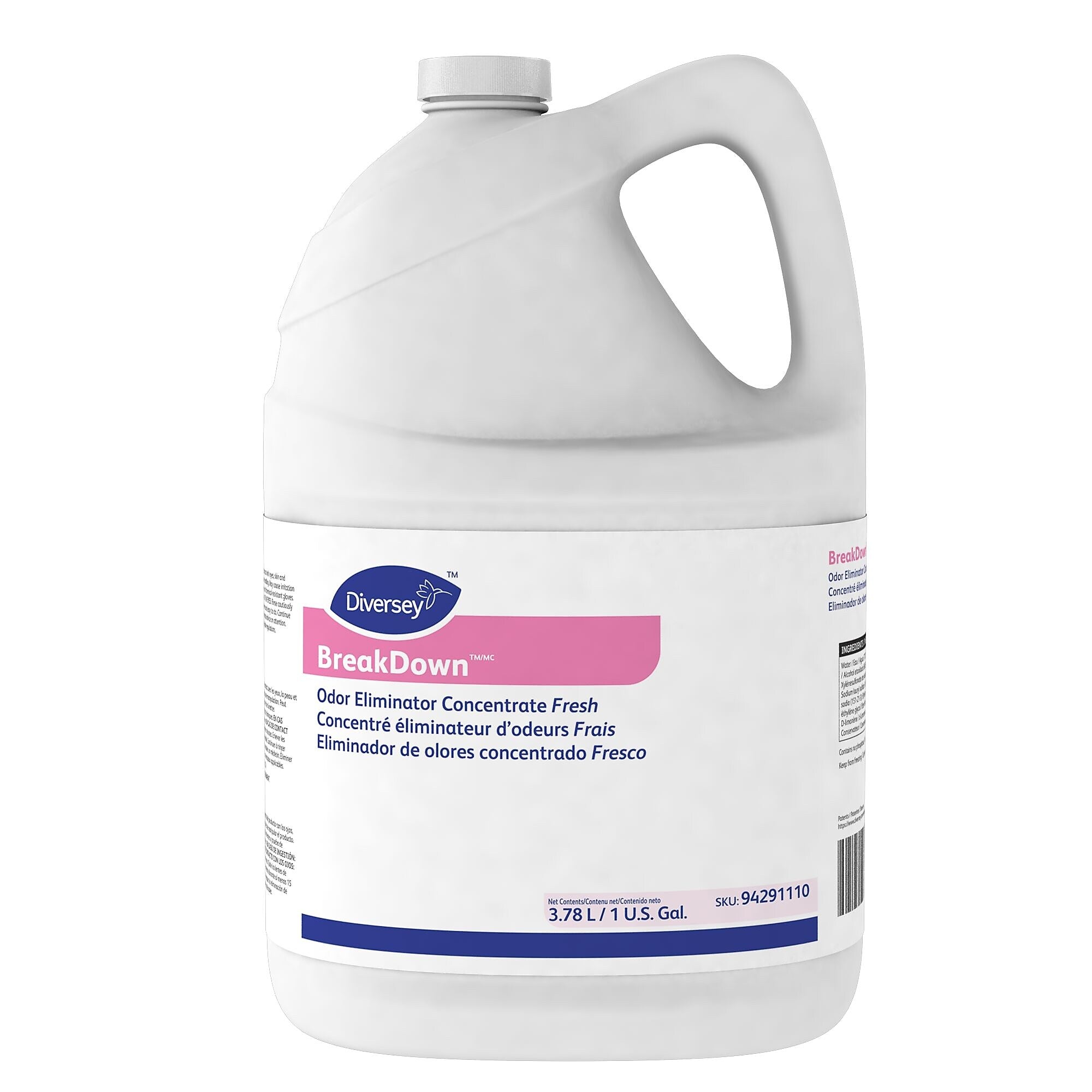 BreakDown Odor Eliminator Concentrate, Fresh, 4/Carton