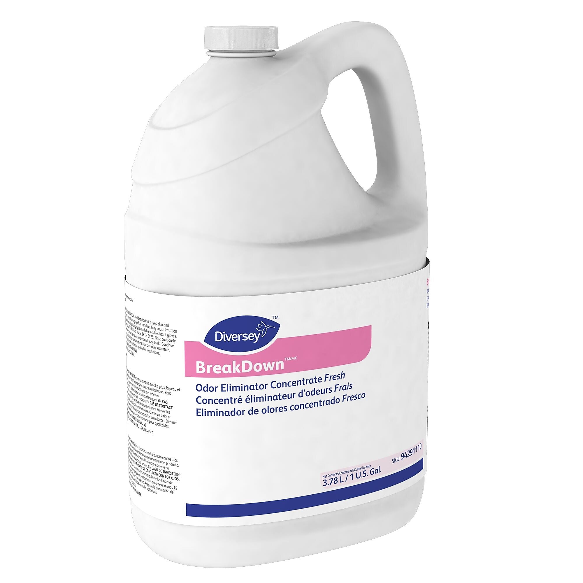 BreakDown Odor Eliminator Concentrate, Fresh, 4/Carton