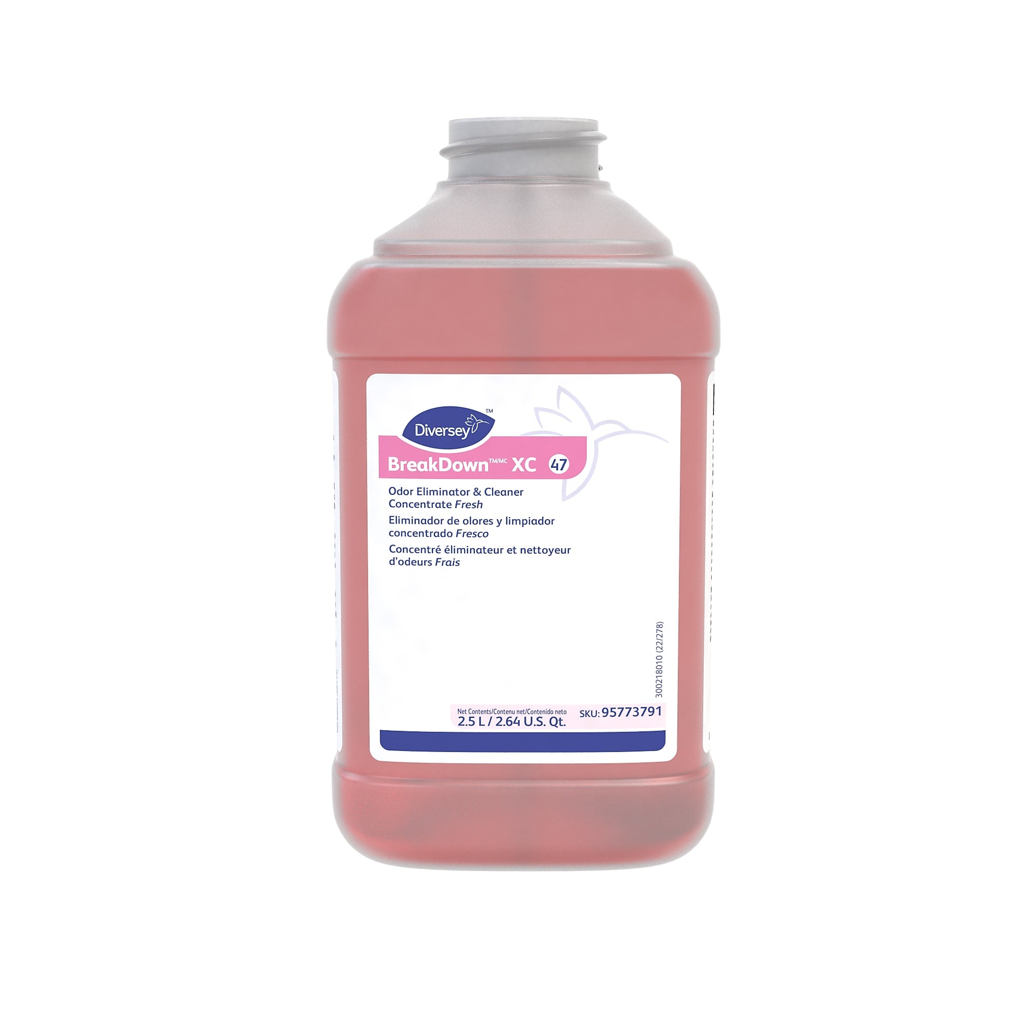 BreakDown XC 40 Odor Control for Diversey J-Fill, Fresh, 2.5 L / 2.64 U.S. Qt., 2/Carton